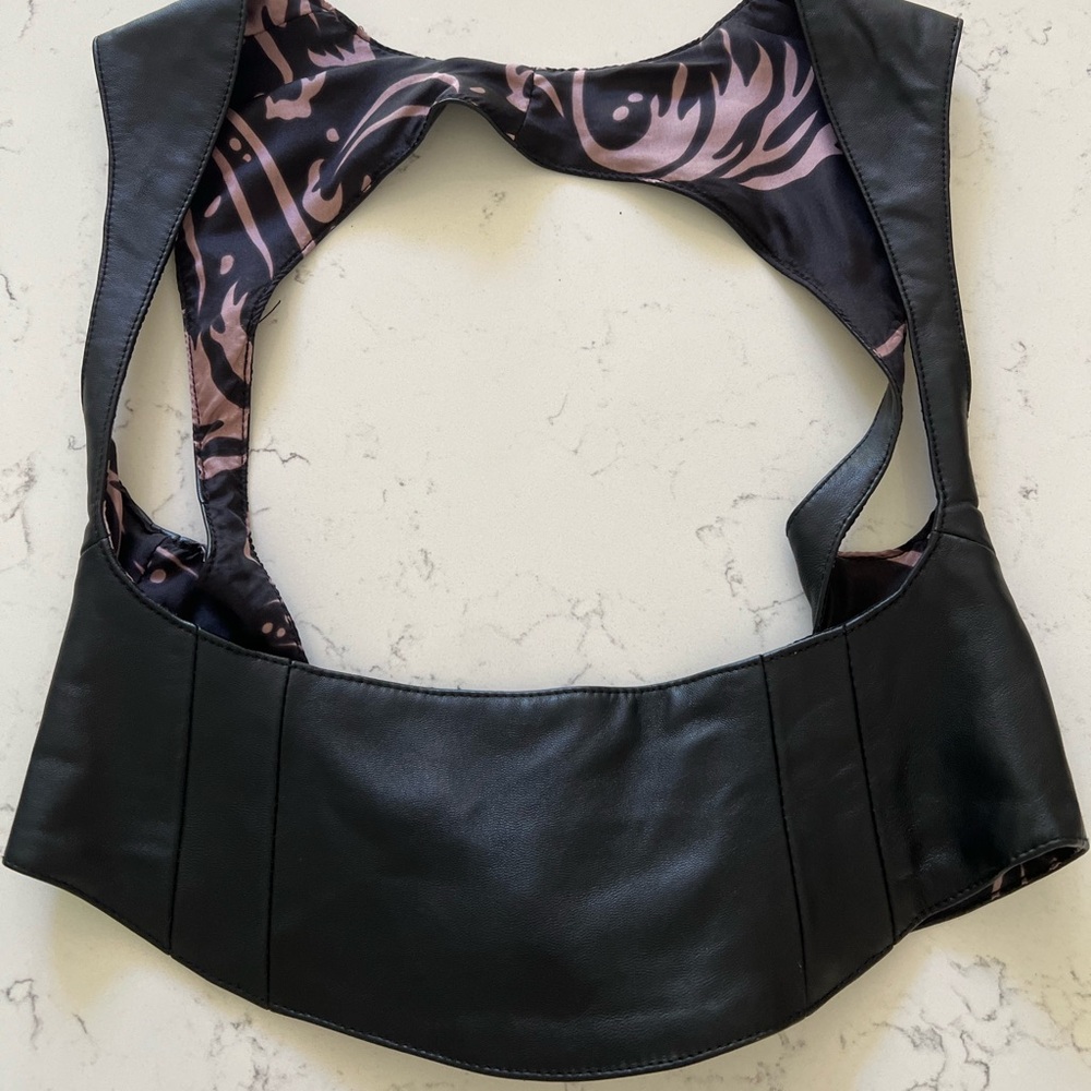 Mara Hoffman Leather Harness Top